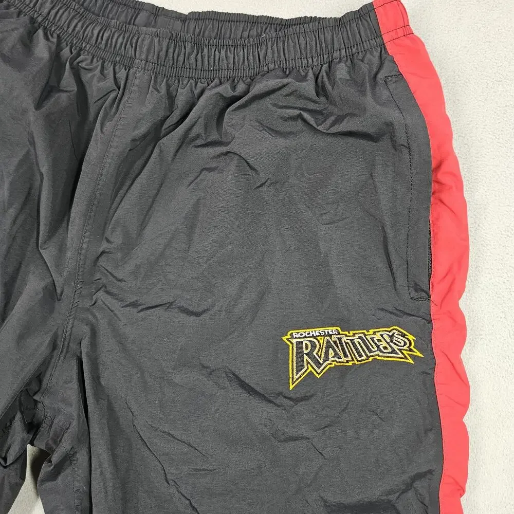 Vintage Rochester Rattlers Track Pants Men’s M New Balance Black MLL Y2K